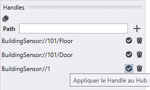 Prise en compte des handles