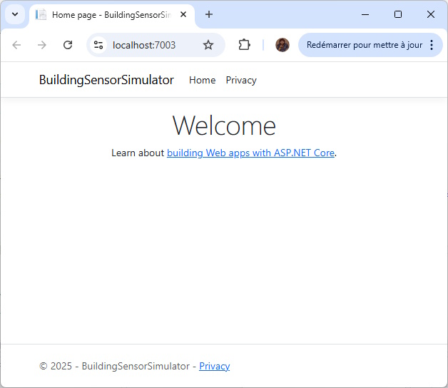 BuildingSensorSimulator lancé