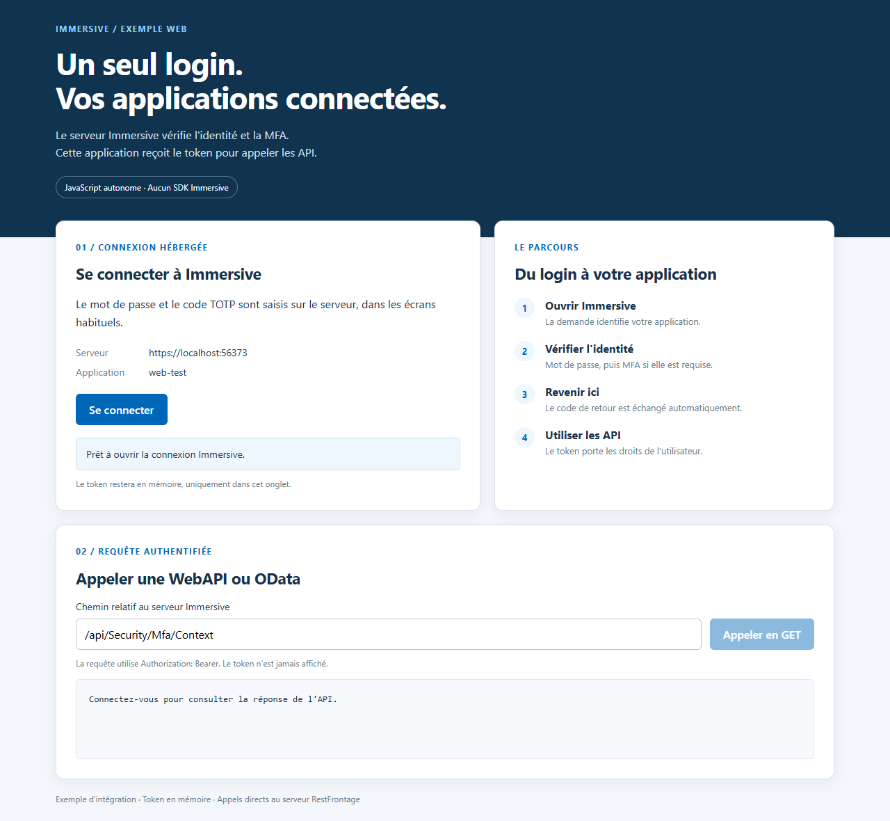 App web autonoma prima del login