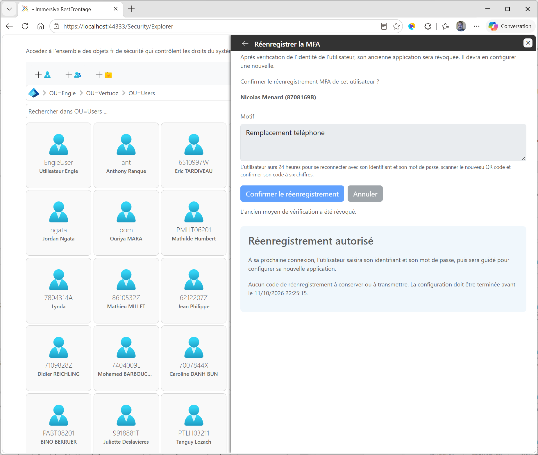 Conferma dell'autorizzazione alla ri-registrazione e della sua scadenza
