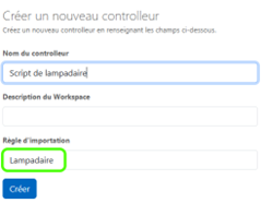 Création un script pour customiser le comportement de tous les équipements appartenant à la famille « Lampadaire »