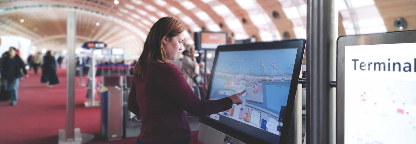Borne d'orientation utilisant Immersive
